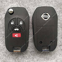 Выкидной корпус ключа Nissan 4 кнопки Rogue, Juke, Maxima