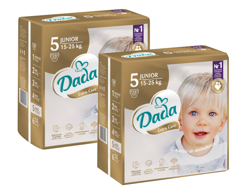 Підгузки Dada Extra Care 5 (15-25 кг) 56 шт, фото 1
