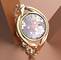 Женские Умные смарт часы Smart Watch Lemfo Lem1995. С Тонометром Пульоксиметром Android iOS Gold