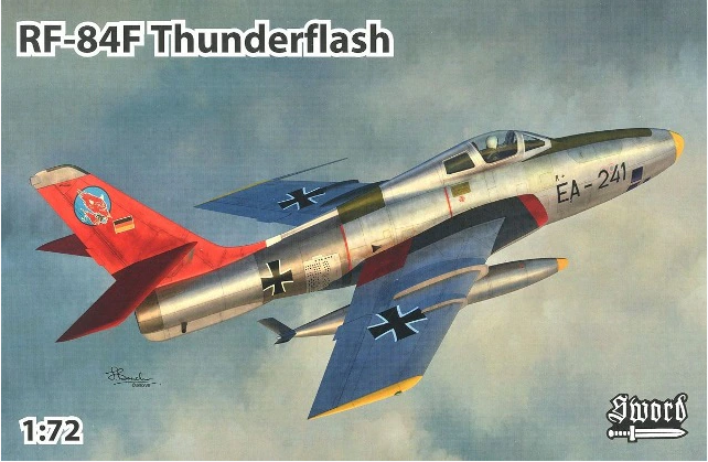 Пластикова модель 1/72 Sword 72117 американський винищувач-розвідник  Republic RF-84F Thunderflash, фото 1