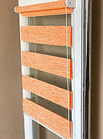 Тканинний ролет День-ніч Зебра / оранж