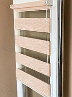 Тканинний ролет День-ніч Зебра / бежевий