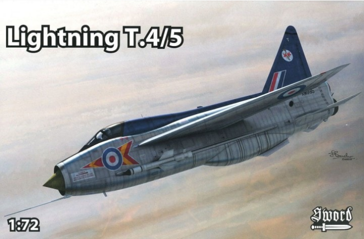 Пластикова модель 1/72 Sword 72118 британський винищувач-перехоплювач Lightning T.4/T.5