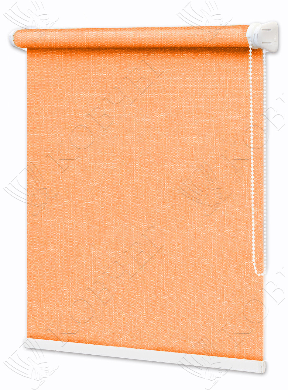 Тканинний ролет Льон / персиковий, фото 1