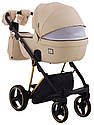 Коляска 2 в 1 Adamex Mimi (Колір беж) Еко шкіра, фото 3