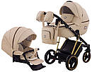Коляска 2 в 1 Adamex Mimi (Колір беж) Еко шкіра, фото 7