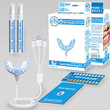 Система для домашнього відбілювання зубів в комплекті Відбілююча лампа, ЧОТИРИ гелю та інструкція dr.FO USA LED