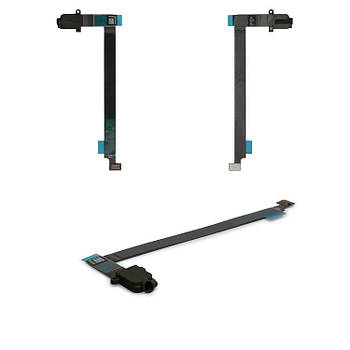 Шлейф для iPad Pro 12.9, конектора навушників, з компонентами, чорний