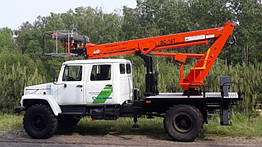 Автогідропідйомник ВС-18Т, ВС-18Т-01 (з високоміцної сталі з вантажопідйомністю люльки 300кг.)