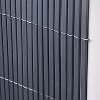 Декоративна огорожа Tenax Colorado Сіра Висота 1 м Довжина 5 метрів Імітація під бамбук (іву)