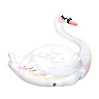 Q 35" Graceful Swan. Шар фольгированный Лебедь. В УП