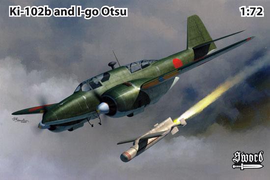 Пластикова модель 1/72 Sword 72125 японський штурмовик Kawasaki Ki-102b та управляема ракета I-Go Otsu