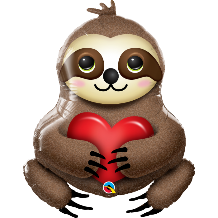 Q 39" Adorable Sloth. Куля фольгована Лінивець. В УП