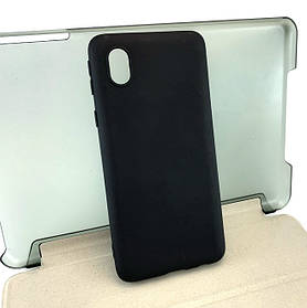 Чохол для Samsung Galaxy A01 Core A013 накладка силіконовий протиударний Silicone Case чорний