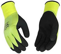Водоотталкивающие перчатки прорезиненные, утепленные зимние размер XL