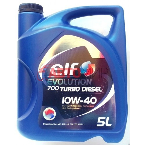Моторное масло ELF 10W-40 / Evolution 700 Turbo Diesel / 5 л, цена 1018 ...