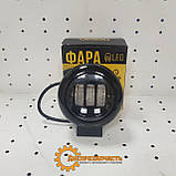 Фара LED кругла 30W (3 діоди) BLACK, фото 2