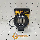 Фара LED кругла 30W (3 діоди) BLACK, фото 4