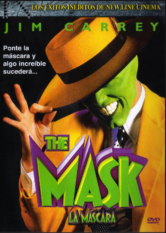 Маска монстра, Хэллоуин, зеленый демон, маска из фильма "Маска" Джим ...