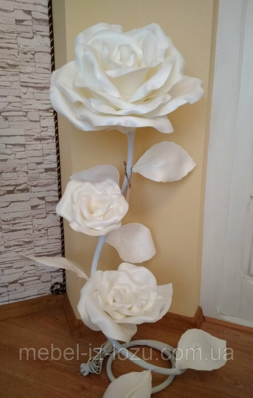 Торшер із ізолону "Троянда" Масляна, фото 1