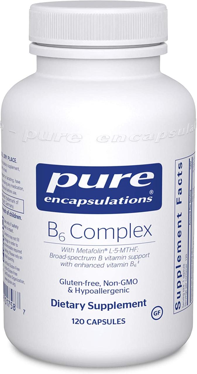 Pure Encapsulations B6 Complex / Комплекс вітамінів групи Б з підвищеним рівнем Б6 120 капс
