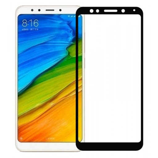 Захисне скло 5D для Xiaomi RedMi 5 Plus Black (9H Tempered Glass)