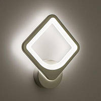 Настінний світлодіодний світильник, бра LUMINARIA TETRA 24 W S250 ON/OFF WHITE/WHITE 220V IP20