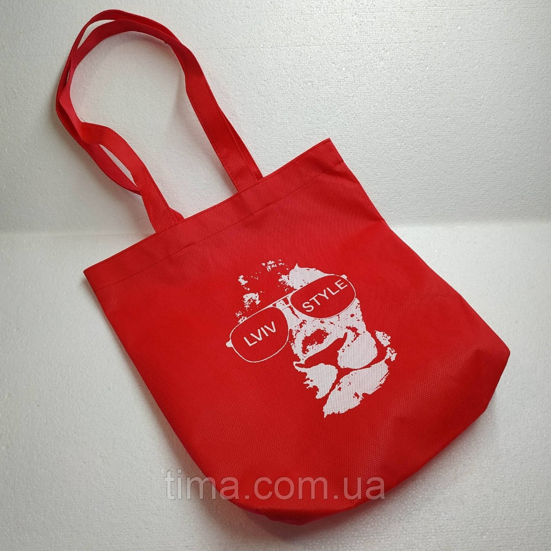 Еко сумка Lviv Style черв+біл