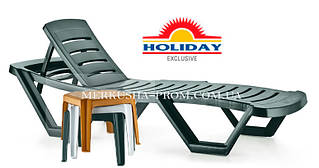 Шезлонг пластиковий лежак, Туреччина, Holiday, Irak Plastik HZ140, Capissi
