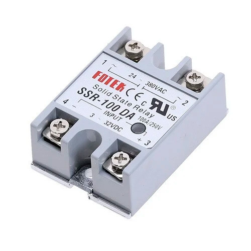 Однофазне твердотіле реле SSR-100DA 100A DC-AC, фото 1