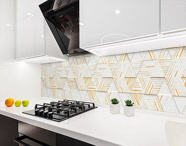 Наклейка на кухонний фартух 60 х 200 см, з фотодруком та захисною ламінацією з текстурою стіни (БП-s_3d1015)