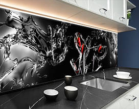 Фото панель універсальна ПЕТ, Самофіксована, 62 х 305 см (товщіна 1.2 мм), келихи з полуницею, фото 5