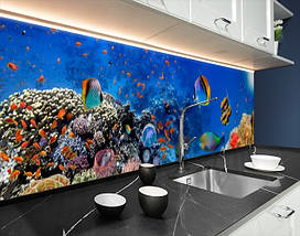 Фото панель універсальна ПЕТ, Самофіксована, 62 х 305 см (товщіна 1.2 мм), з глибинним морем, фото 5