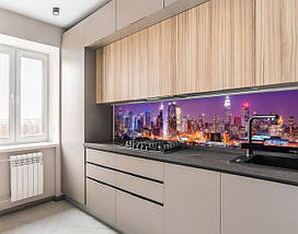 Фото панель універсальна ПЕТ, Самофіксована, 62 х 305 см (товщіна 1.2 мм), Нью-Йорк у вогнях, фото 4