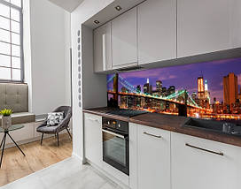 Фото панель універсальна ПЕТ, Самофіксована, 62 х 305 см (товщіна 1.2 мм), Бруклінський міст, фото 4