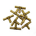 Трійник латунний 8 мм. Т-подібний, фото 2