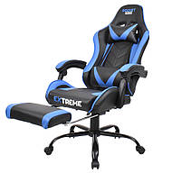 Офисное кресло с подставкой для ног Кресло Стул ROCKET Комп'ютерне геймерське крісло з підставкою для ніг НОВЕ