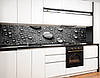 Наклейка на кухонний фартух 60 х 200 см, з фотодруком та захисною ламінацією краплі дощу (БП-s_tx227), фото 2