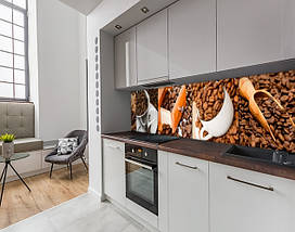 Фото панель універсальна ПЕТ, Самофіксована, 62 х 305 см (товщіна 1.2 мм), кавові зерна з корицею, фото 4