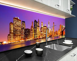 Фото панель універсальна ПЕТ, Самофіксована, 62 х 305 см (товщіна 1.2 мм), міст Бруклінський, фото 5