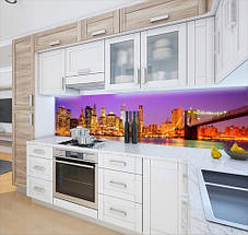 Фото панель універсальна ПЕТ, Самофіксована, 62 х 305 см (товщіна 1.2 мм), міст Бруклінський, фото 4