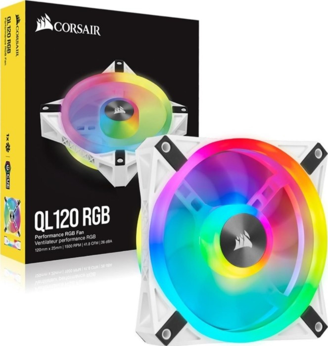 Вентилятори Corsair iCUE QL120 White RGB PWM Single Pack (CO-9050103-WW)