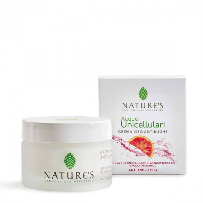Антивіковий крем для обличчя spf 15 "Acque unicellulari" Nature's,50 мл
