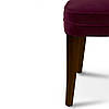 Крісло стілець з підлокітниками кухонний MeBelle NOVIAL 58 х 58 х 79 см в ресторан, кафе, бордовий темно-червоний велюр, фото 4