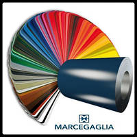 Стальной лист Marcegaglia оцинкованный 0.5 мм с полимерным покрытием МАТ RAL