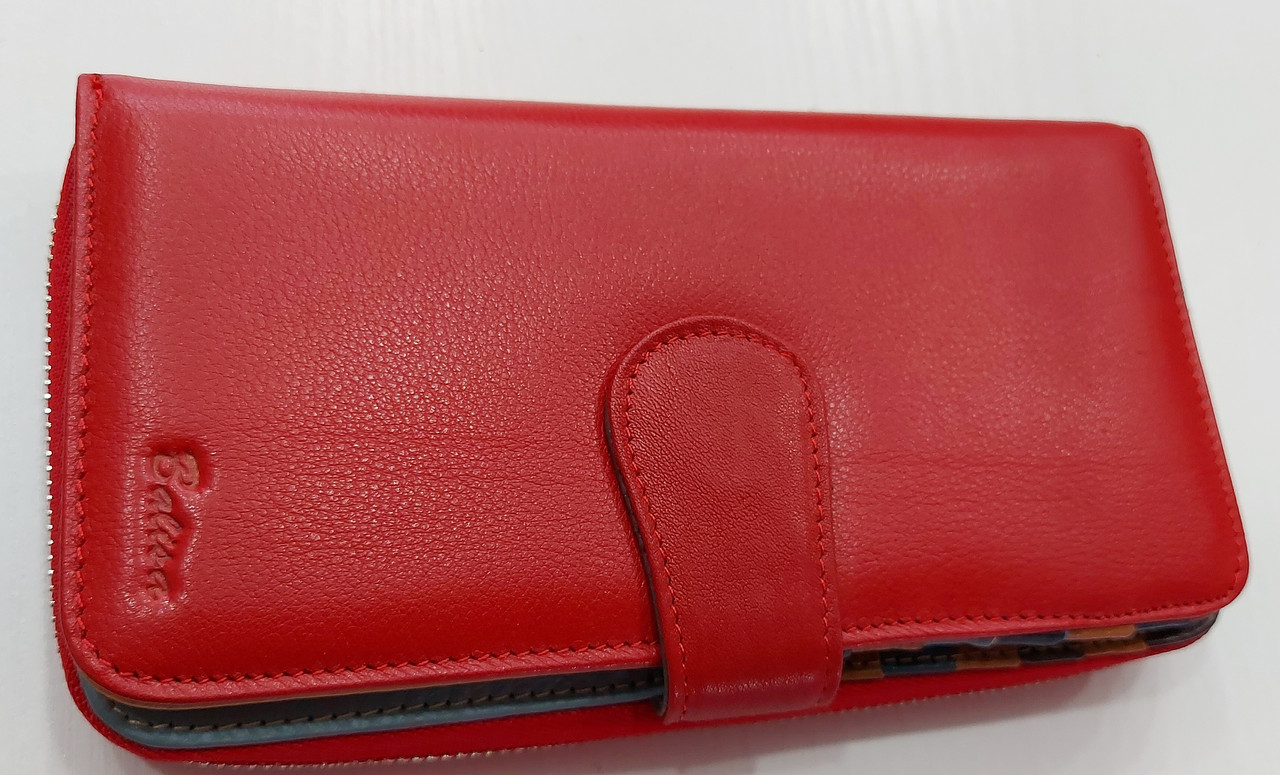 Женский кожаный кошелек с визитницей Balisa 149-572 красный Кожаные кошельки оптом Одесса 7км