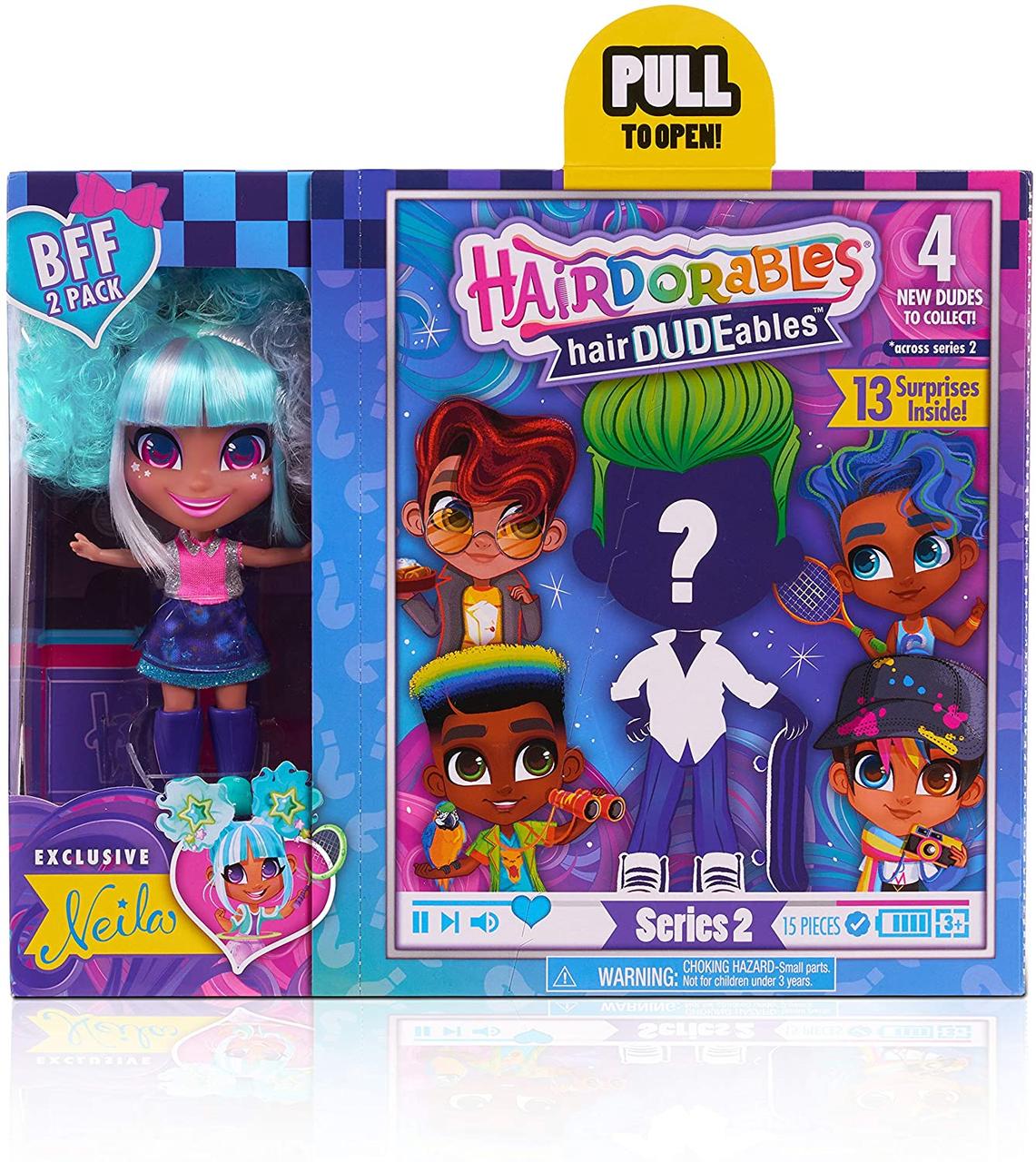 Набір-сюрприз Hairdorables hairDUDEables S2 Neila Модна парочка: дівчинка і хлопчик (23775/23776) Just Play