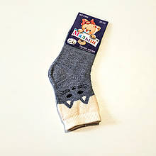 Дитячі шкарпетки махрові теплі розмір 20-25 сірі