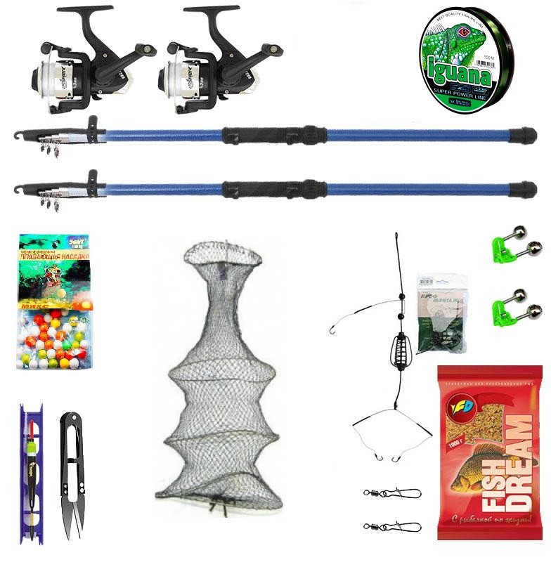 Рибальський набір "Спінінг Універсальний" + Подаруночок! Набір 11 в 1 в довжині, фото 1