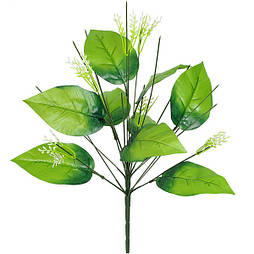 Нога букетна 18-ка з великим листом і добавкою, 55см ( 5 шт в уп)